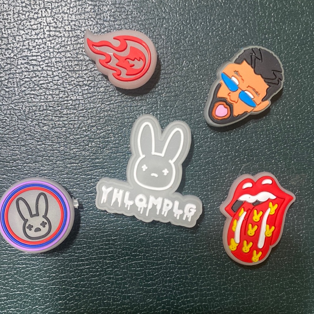 Bad bunny croc charms
